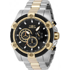 Invicta Men's Watch - Bolt Chronograph Black Dial Two Tone Steel Bracelet | 48868