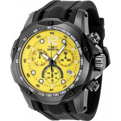 Invicta Men's Watch - Speedway Chronograph Yellow Dial Black Silicone Strap | 48908