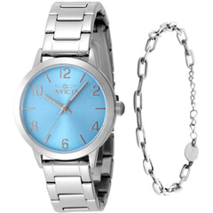 Invicta Women's Watch - Wildflower Quartz  Blue Dial Steel Bracelet | 49086