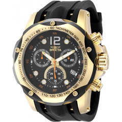 Invicta Men's Watch - Speedway Quartz Chronograph Black Dial Silicone Strap | 49841