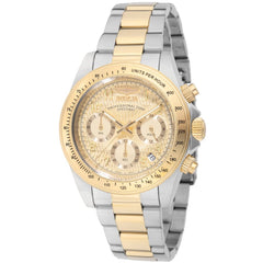 Invicta Men's Watch - Speedway Quartz Gold Tone Dial Two Tone Bracelet | 49908