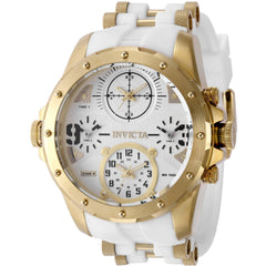 Invicta Men's Watch - Coalition Forces Quartz White and Yellow Gold Strap | 50218