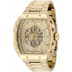 Invicta Men's Watch - S1 Rally Quartz Day-Date Yellow Gold Steel Bracelet | 50237