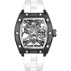 Invicta Men's Watch - S1 Rally Automatic Black and Silver Dial White Strap | 69525