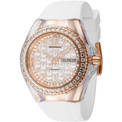 Technomarine Women's Watch - Cruise Quartz Silver Dial Silicone Strap | TM-121173