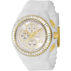 Technomarine Men's Watch - Cruise Quartz Chrono Silver Dial Silicone Strap | TM-121188