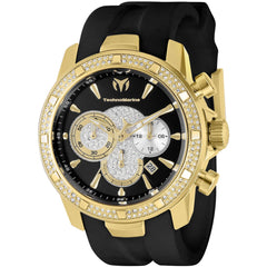 Technomarine Men's Watch - UF6 Quartz Chronograph Black Silicone Strap | TM-621011