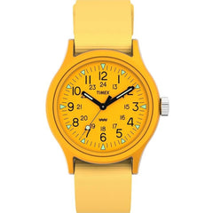 Timex Men's Watch - Mk1 Quartz Yellow Dial Slip-Thru Fabric Strap | TW2W91200VQ