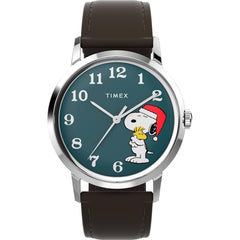 Timex Men's Watch - Peanuts Marlin Quartz Blue Dial Leather Strap | TWH6Z8410VQ