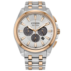 Citizen Men's Watch - Peyten Chrono Two Tone Steel Bracelet Eco-Drive | CA4516-59A
