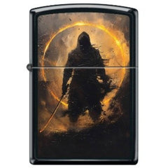 Zippo Windproof Pocket Lighter - Ninja Silhouette Dark Black Matte | XC320