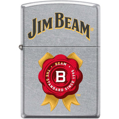 Zippo Windproof Pocket Lighter - Jim Beam Street Chrome Metal | XC371