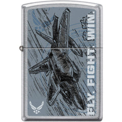 Zippo Windproof Pocket Lighter - USAF Street Chrome Metal | XC376