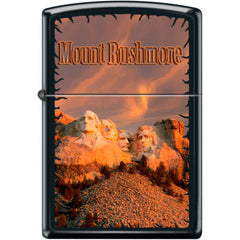 Zippo Windproof Pocket Lighter - MT Rushmore Black Matte Metal | XC452