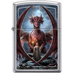 Zippo Windproof Pocket Lighter - Anne Stokes Collection Street Chrome Metal | XC459