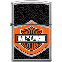 Zippo Windproof Pocket Lighter - Harley Davidson Street Chrome Metal | XC461