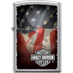 Zippo Windproof Pocket Lighter - Harley Davidson Street Chrome Metal | XC464