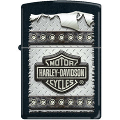 Zippo Windproof Pocket Lighter - Harley Davidson Black Matte Metal | XC465