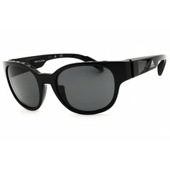 Adidas Women's Sunglasses - Shiny Black Sport Wraparound Full Rim Frame | SP0009 01D