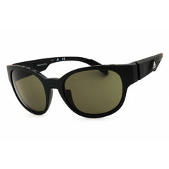 Adidas Unisex Sunglasses - Matte Black Sport Wraparound Full Rim Frame | SP0009 02N