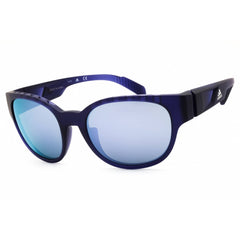 Adidas Unisex Sunglasses - Matte Violet Sport Wraparound Full Rim Frame | SP0009 82Z
