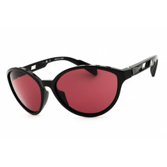 Adidas Women's Sunglasses - Shiny Black Cat Eye Shape Full Rim Frame | SP0012 01Y