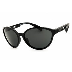 Adidas Women's Sunglasses - Shiny Black Cat Eye Shape Full Rim Frame | SP0012 01A