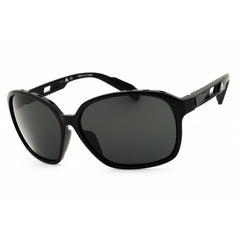 Adidas Women's Sunglasses - Shiny Black Sport Wraparound Full Rim Frame | SP0013 01A