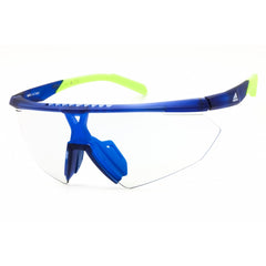 Adidas Unisex Sunglasses - Matte Blue Injected Propionate Shield Frame | SP0015 91X