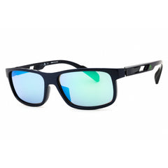 Adidas Men's Sunglasses - Blue Sport Wraparound Shape Full Rim Frame | SP0023 92N