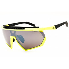 Adidas Men's Sunglasses - Matte Yellow Shield Shape Half Rim Frame | SP0029-H 40C