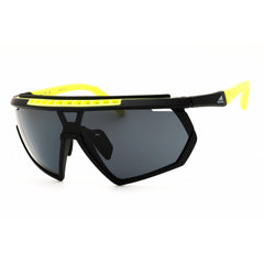 Adidas Men's Sunglasses - Matte Black Shield Shape Half Rim Frame | SP0029-H 02D