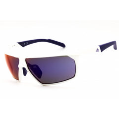 Adidas Men's Sunglasses - White Sport Wraparound Shape Full Rim Frame | SP0030 21Z