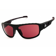 Adidas Men's Sunglasses - Matte Black Sport Wraparound Full Rim Frame | SP0045 02S