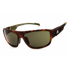 Adidas Men's Sunglasses - Dark Havana Sport Wraparound Full Rim Frame | SP0045 52N