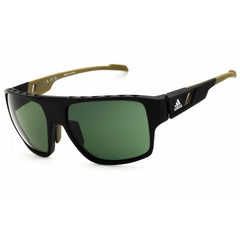 Adidas Men's Sunglasses - Matte Black Sport Wraparound Full Rim Frame | SP0046 02N