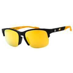 Adidas Men's Sunglasses - Matte Black Sport Wraparound Half Rim Frame | SP0048 02G