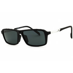 Adidas Men's Sunglasses - Matte Black Rectangular Shape Full Rim Frame | SP0049 02A