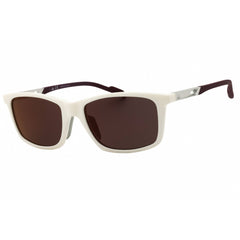 Adidas Men's Sunglasses - White/Red Injected Propionate Full Rim Frame | SP0052 24L
