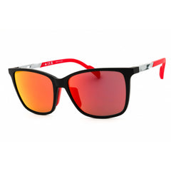 Adidas Unisex Sunglasses - Matte Black Rectangular Shape Full Rim Frame | SP0059 02L