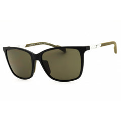 Adidas Unisex Sunglasses - Matte Black Rectangular Shape Full Rim Frame | SP0059 02N