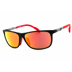 Adidas Men's Sunglasses - Matte Black Rectangular Shape Full Rim Frame | SP0061 02L