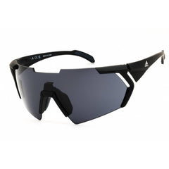 Adidas Unisex Sunglasses - Matte Black Sport Wraparound Rimless Frame | SP0064 02A