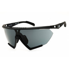 Adidas Unisex Sunglasses - Matte Black Sport Wraparound Half Rim Frame | SP0071 02A