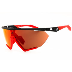 Adidas Men's Sunglasses - Black/Red Injected Propionate Half Rim Frame | SP0071 05L