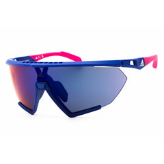 Adidas Men's Sunglasses - Matte Blue Injected Propionate Half Rim Frame | SP0071 91Z