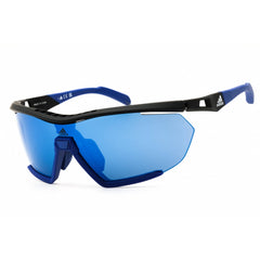 Adidas Men's Sunglasses - Black/Blue Injected Propionate Half Rim Frame | SP0072 05X