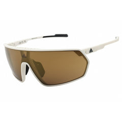 Adidas Unisex Sunglasses - White Sport Wraparound Shape Full Rim Frame | SP0088 24G