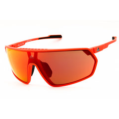 Adidas Unisex Sunglasses - Matte Orange Sport Wraparound Full Rim Frame | SP0088 43L