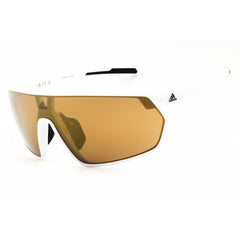 Adidas Unisex Sunglasses - White Sport Wraparound Shape Full Rim Frame | SP0089 24G